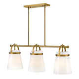 Tori Large Three Light Linear Chandelier