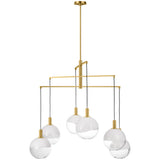 Torian Chandelier Large Burnished Brass By Visual Comfort Studio - Front View1