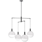Torian Chandelier Medium Aged Iron By Visual Comfort Studio