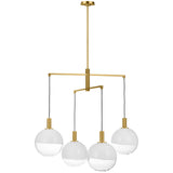 Torian Chandelier Medium Burnished Brass By Visual Comfort Studio
