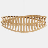 Toru Pendant Light Large Horizontal Bamboo By David Trubridge