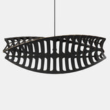 Toru Pendant Light Large Horizontal Black Black By David Trubridge