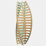 Toru Pendant Light Large Vertical Bamboo Aqua By David Trubridge