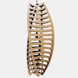 Toru Pendant Light Large Vertical Bamboo Black By David Trubridge