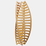 Toru Pendant Light Large Vertical Bamboo Orange By David Trubridge