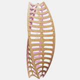 Toru Pendant Light Large Vertical Bamboo Pink By David Trubridge