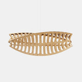 Toru Pendant Light Medium Horizontal Bamboo By David Trubridge