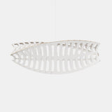 Toru Pendant Light Medium Horizontal White White By David Trubridge