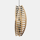 Toru Pendant Light Medium Vertical Bamboo Black By David Trubridge