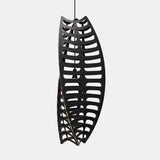 Toru Pendant Light Medium Vertical Black Black By David Trubridge