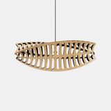 Toru Pendant Light Small Horizontal Bamboo Black By David Trubridge