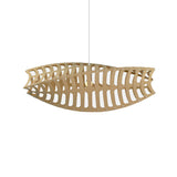 Toru Pendant Light Small Horizontal Bamboo By David Trubridge