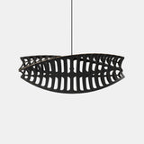 Toru Pendant Light Small Horizontal Black Black By David Trubridge