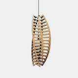 Toru Pendant Light Small Vertical Bamboo Black By David Trubridge