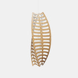 Toru Pendant Light Small Vertical Bamboo White By David Trubridge