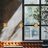 Totem Mini Up and Down Pendant Amber By Pablo - Lifestyle View2