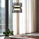 Totem Mini Up and Down Pendant Smoke By Pablo - Lifestyle View