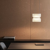 Totem Mini Up and Down Pendant White By Pablo - Lifestyle View1