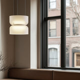 Totem Mini Up and Down Pendant White By Pablo - Lifestyle View1