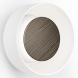 Totem Wall Sconce Walnut Essence Etched White By Pablo