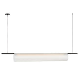 Trace Single Linear Chandelier Medium Nightshade Black By Visual Comfort Main View 1