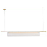 Trace Single Linear Medium Hand Rubbed Antique Brass Black By Visual Comfort Main View 2