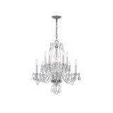 Traditional Crystal Chandelier 23"W x 25"H (10-Light) Polished Chrome