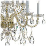 Traditional Crystal Chandelier 26"W x 26"H (10-Light) Polished Brass