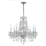 Traditional Crystal Chandelier 26"W x 26"H (8-Light) Polished Chrome