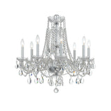 Traditional Crystal Chandelier 26"W x 26"H (8-Light) Polished Chrome