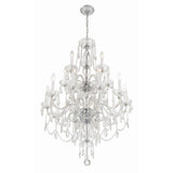 Traditional Crystal Chandelier 32"W x 43.75"H (15-Light) Polished Chrome
