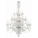 Traditional Crystal Chandelier 45"W x 61"H (25-Light) Polished Chrome