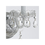 Traditional Crystal Sconce 2 Light Polished Chrome