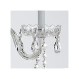 Traditional Crystal Sconce 3 Light Polished Chrome