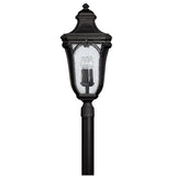 Trafalgar Large Post Mount Lantern - Museum Black - by Hinkley