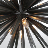 Trapani Chandelier Metallic Black 14 Lights By Lib And Co Detailed View