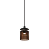 Tread Pendant Light by Vistosi, Finis: Matt Bronze, Color: Burned Earth Transparent, ,| Casa Di Luce Lighting
