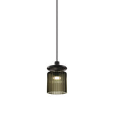 Tread Pendant Light by Vistosi, Finis: Matt Bronze, Color: Old Green Transparent, ,| Casa Di Luce Lighting
