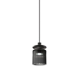 Tread Pendant Light by Vistosi, Finis: Matt Bronze, Color: Smoky Transparent, ,| Casa Di Luce Lighting