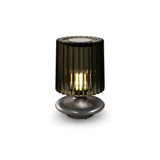 Tread Table Light by Vistosi, Finis: Matt Bronze, Color: Old Green Transparent, ,| Casa Di Luce Lighting