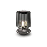 Tread Table Light by Vistosi, Finis: Matt Bronze, Color: Smoky Transparent, ,| Casa Di Luce Lighting