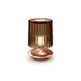 Tread Table Light by Vistosi, Finis: Matt Copper, Color: Burned Earth Transparent, ,| Casa Di Luce Lighting