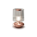 Tread Table Light by Vistosi, Finis: Matt Copper, Color: Crystal Transparent, ,| Casa Di Luce Lighting