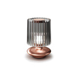 Tread Table Light by Vistosi, Finis: Matt Copper, Color: Smoky Transparent, ,| Casa Di Luce Lighting