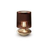 Tread Table Light by Vistosi, Finis: Matt Gold, Color: Burned Earth Transparent, ,| Casa Di Luce Lighting