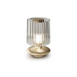 Tread Table Light by Vistosi, Finis: Matt Gold, Color: Crystal Transparent, ,| Casa Di Luce Lighting