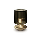 Tread Table Light by Vistosi, Finis: Matt Gold, Color: Old Green Transparent, ,| Casa Di Luce Lighting