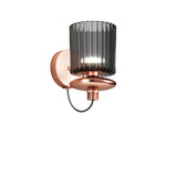 Tread Wall Light by Vistosi, Finis: Matt Copper, Color: Smoky Transparent, ,| Casa Di Luce Lighting