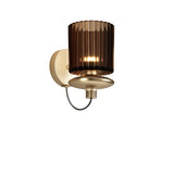 Tread Wall Light by Vistosi, Finis: Matt Gold, Color: Burned Earth Transparent, ,| Casa Di Luce Lighting