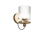 Tread Wall Light by Vistosi, Finis: Matt Gold, Color: Crystal Transparent, ,| Casa Di Luce Lighting